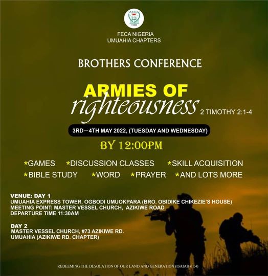 FECA Azikiwe Chapter announces  2022 Brothers Conference